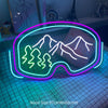Ski Goggle neon sign