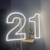 21 Twenty-First Birthday Neon Sign