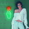 Korean Finger Heart Neon Light