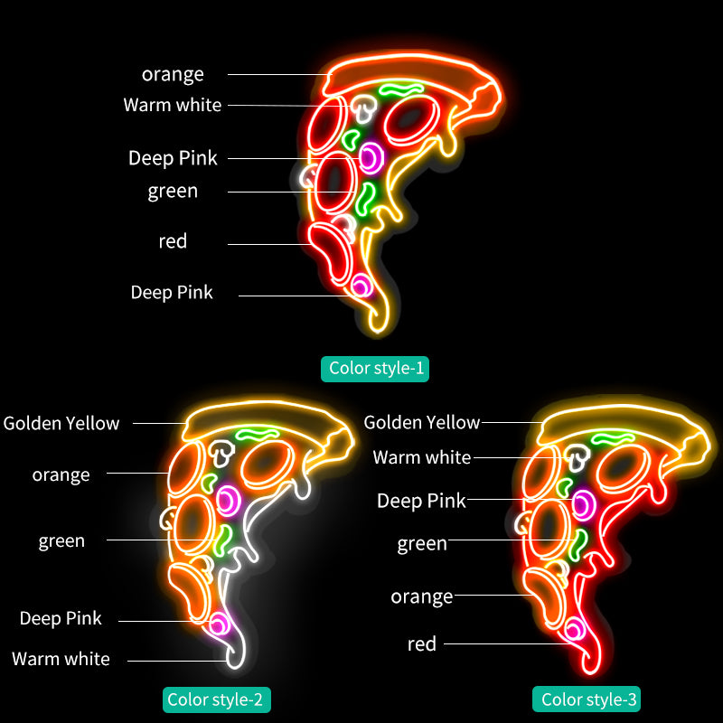 LED Neon Pizza Wall Art