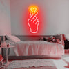 Korean Finger Heart Neon Light