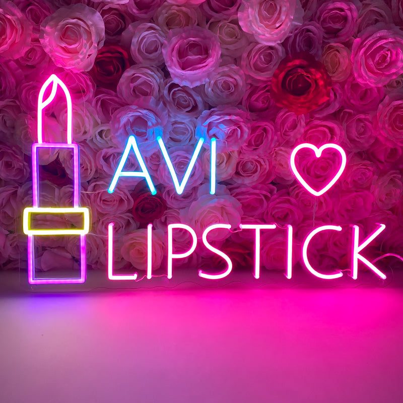 Customisable Lipstick Neon Sign
