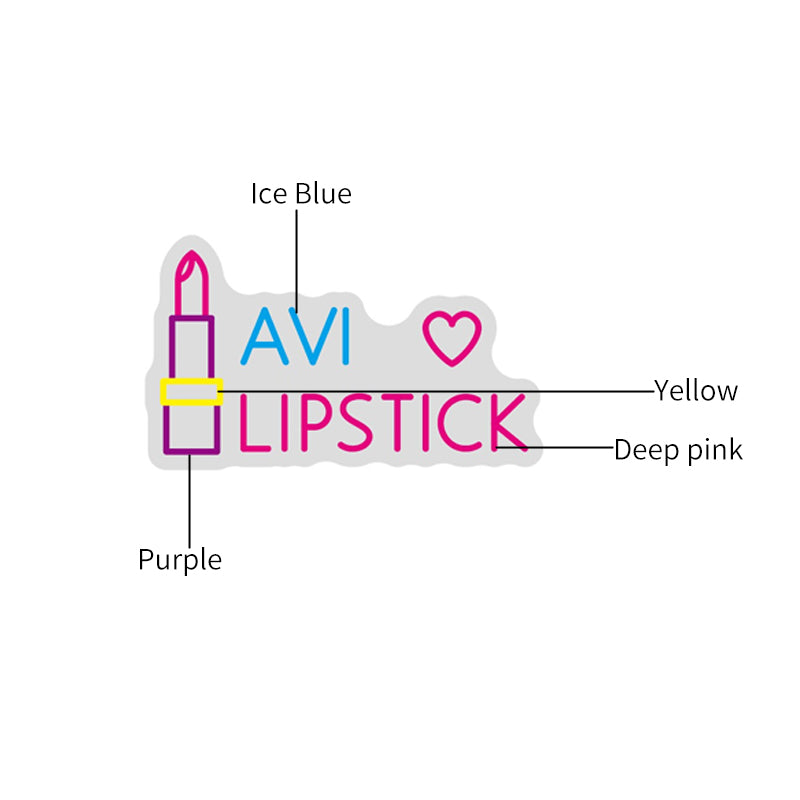 Customisable Lipstick Neon Sign