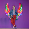 Rainbow Angel Wings Neon Sign