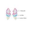 Three coloured Angel Wings LED neon sign labelled diagram.