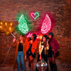 Customisable Angel Wings Neon Light