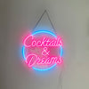 Cocktails & Dreams neon sign