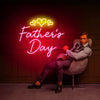Father's Day with Hearts Neon Sign