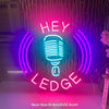 Hey Ledge neon sign