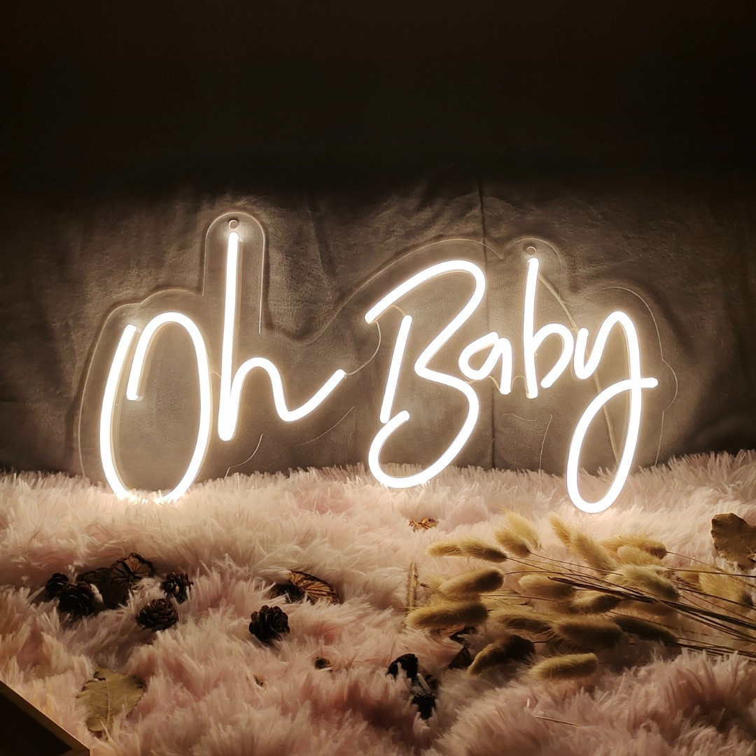 Oh Baby wall sign for kids room