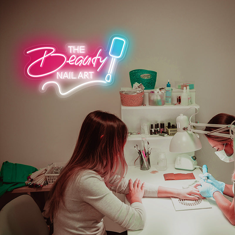 The Beauty Nail Art Neon Sign