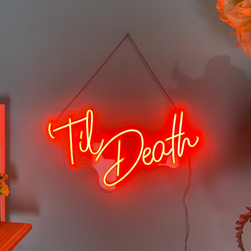 Til Death neon light