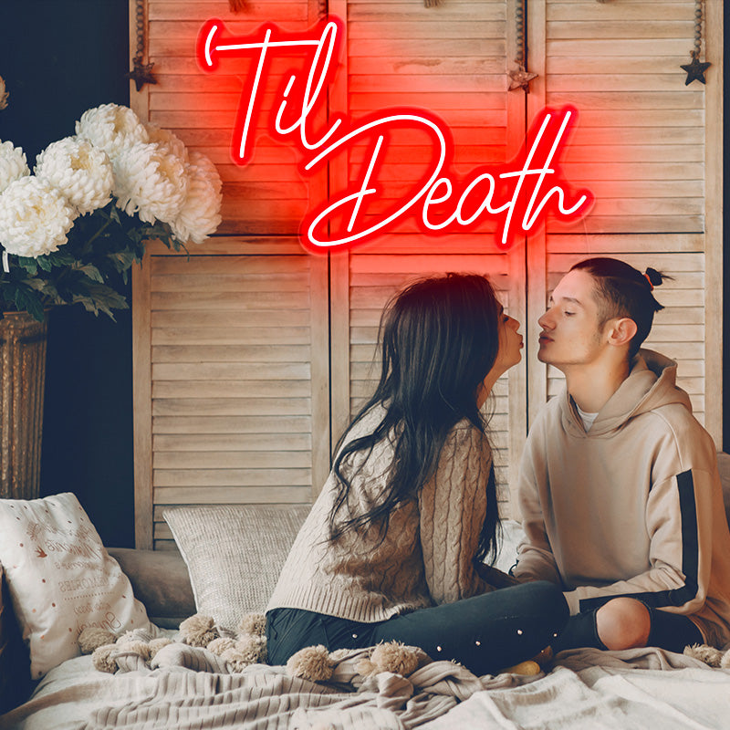 Til Death neon light