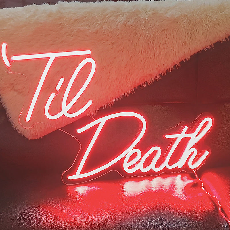 Til Death neon light
