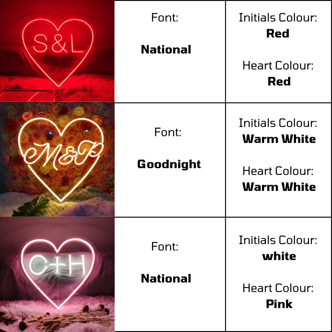 Personalised heart lights