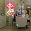 Customised Nails on Lip Neon Sign