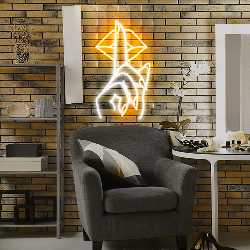 Customised Nails on Lip Neon Sign