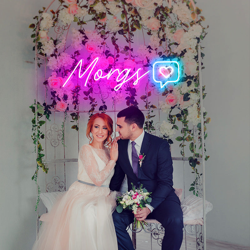 Name with Like Button Neon Sign