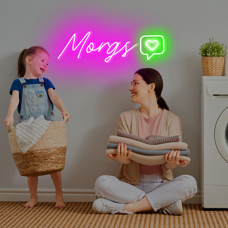 Name with Like Button Neon Sign