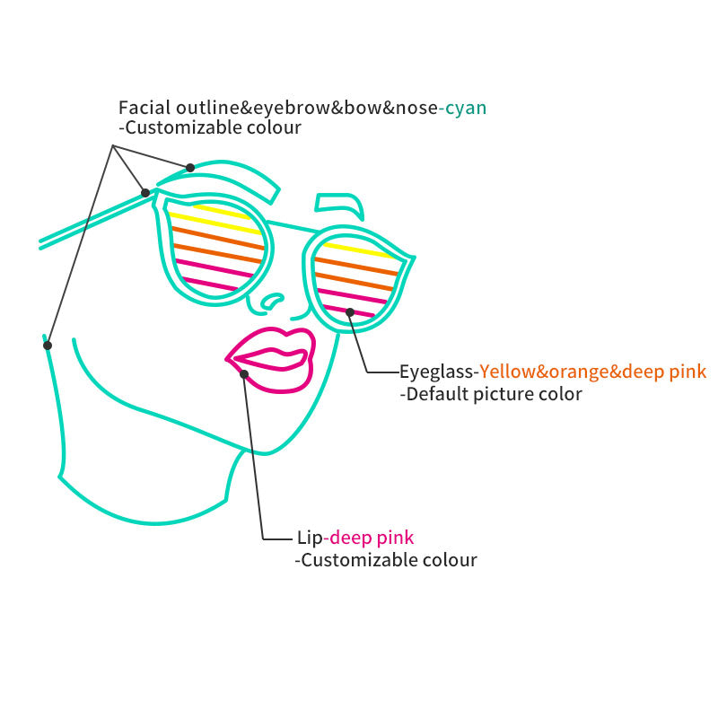 Cool Retro Sunglasses Neon Sign