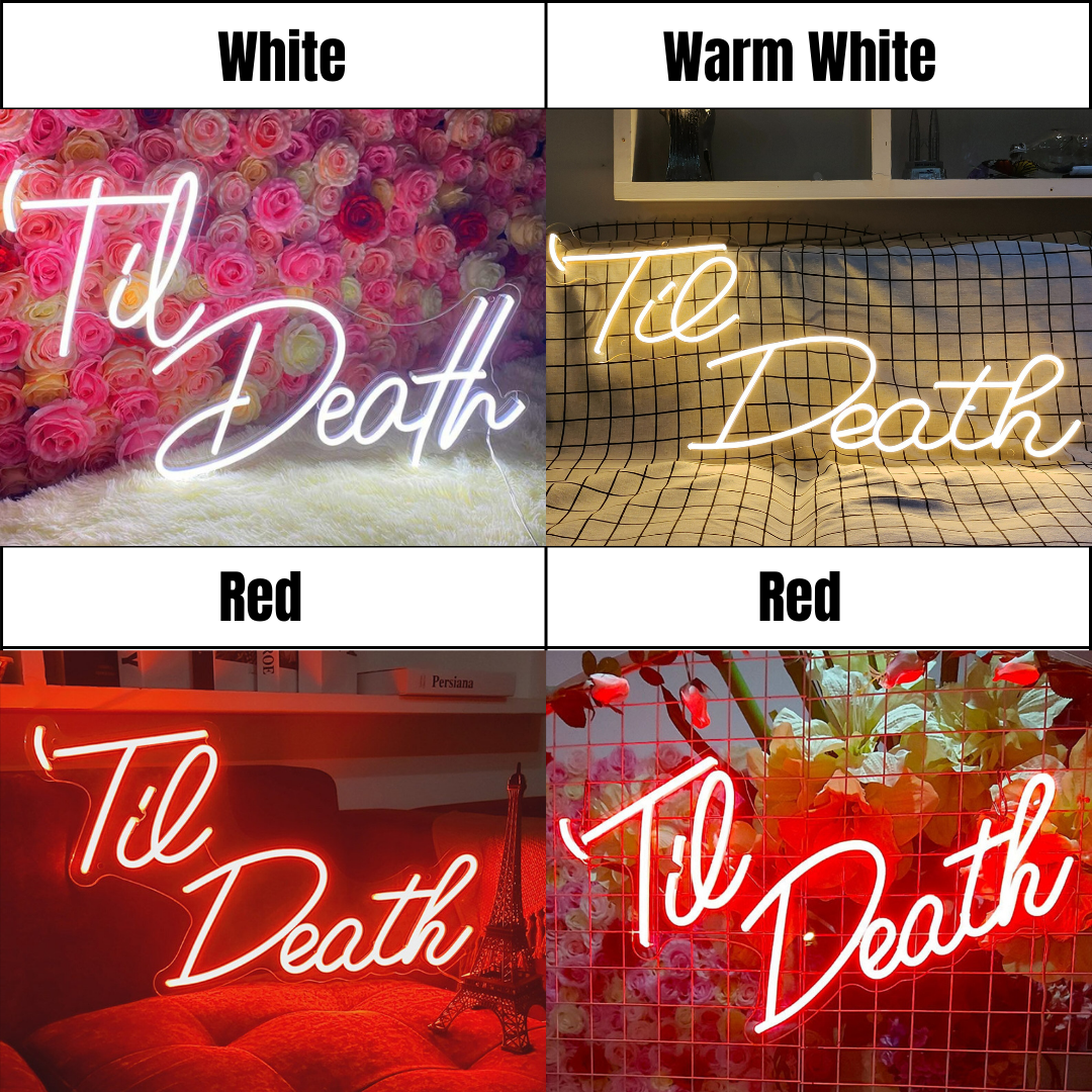 Til Death neon light