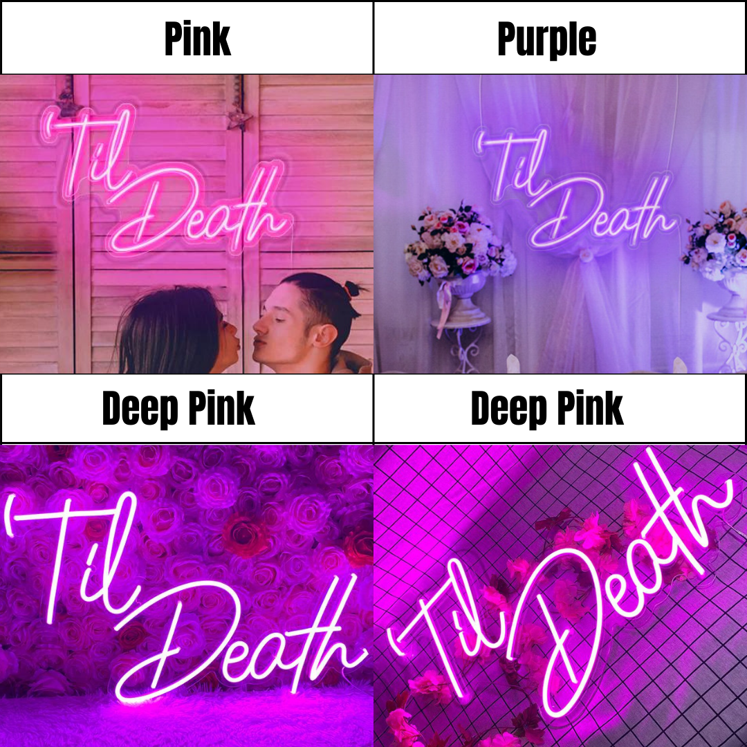 Til Death neon light