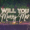 Will You Marry Me neon sign