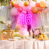 16th Sixteen Birthday Background Sign