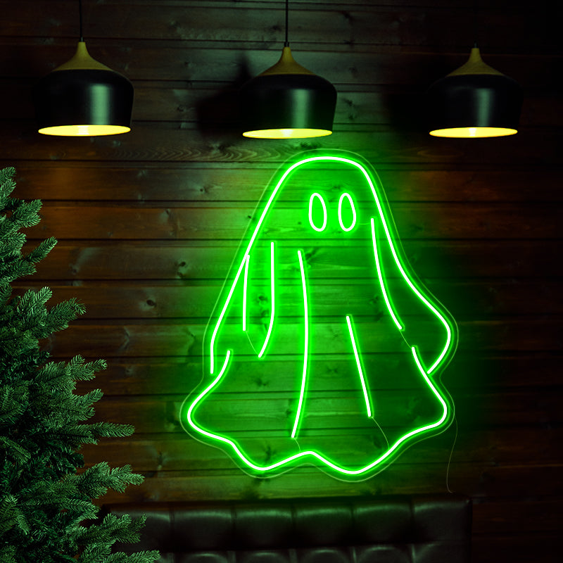 Green ghost Halloween light decoration