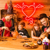 Devil Heart Halloween Neon Sign