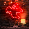 Halloween horrible ghost neon light