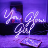 You Glow Girl neon signs