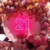 21 Twenty-First Birthday Neon Sign