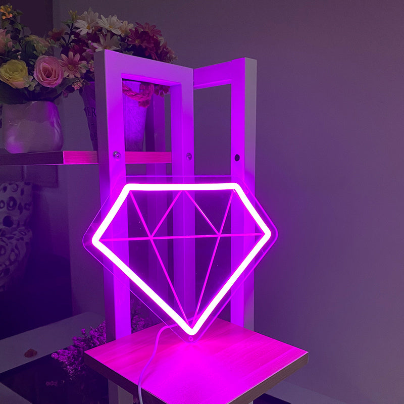diamond neon sign