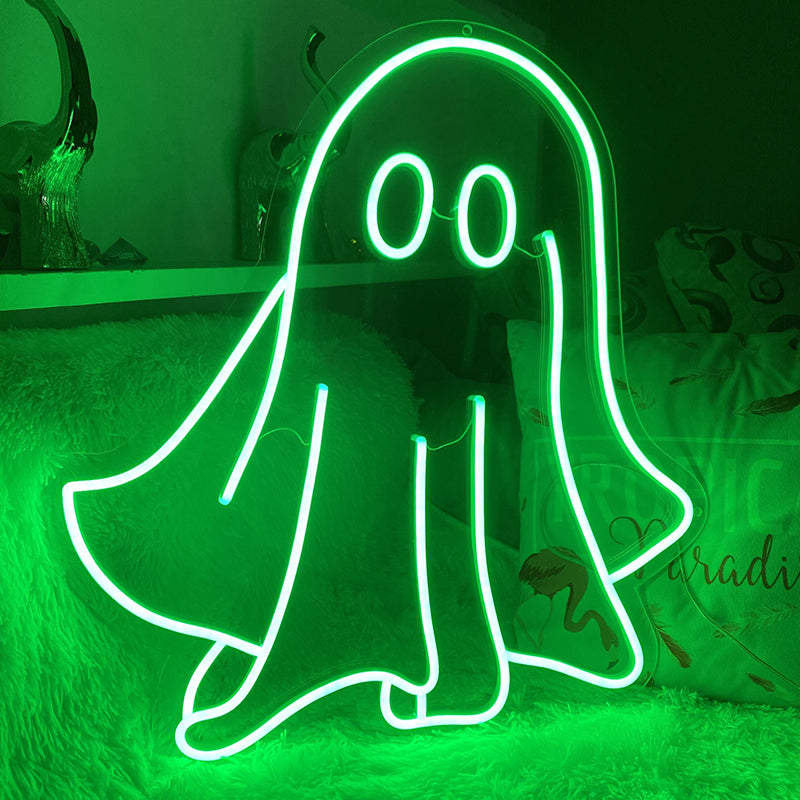 Green ghost Halloween light decoration