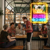 Enjoy food neon sign