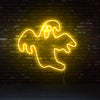 Halloween horrible ghost neon light