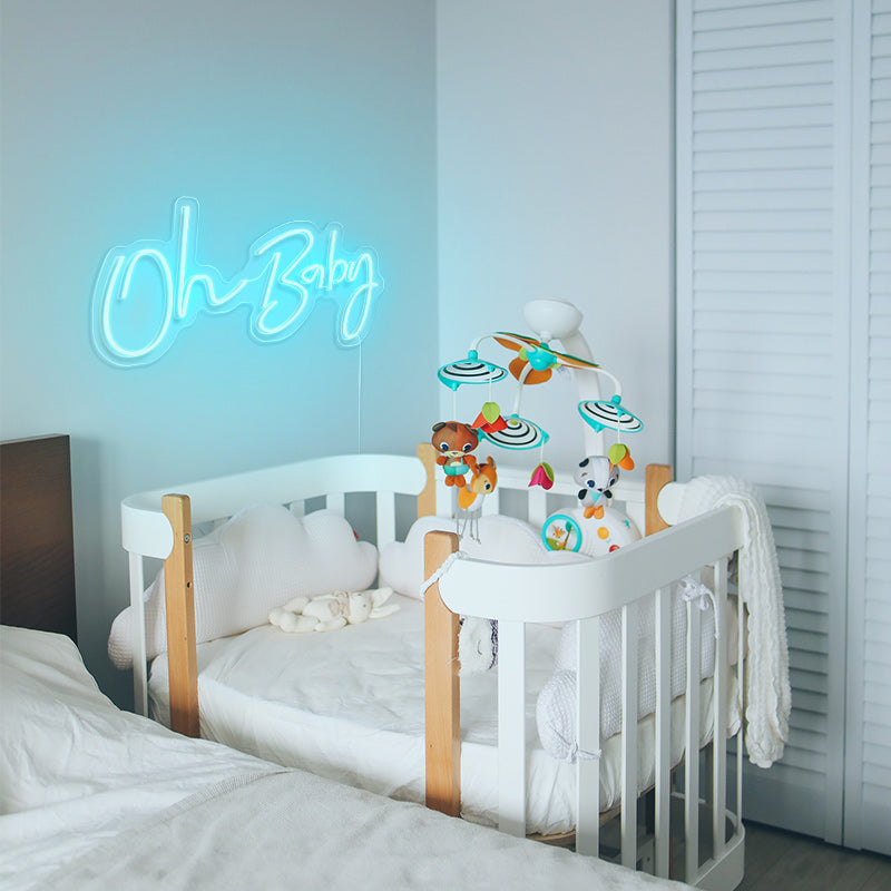 Oh Baby wall sign for kids room