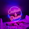 Cocktails & Dreams neon sign