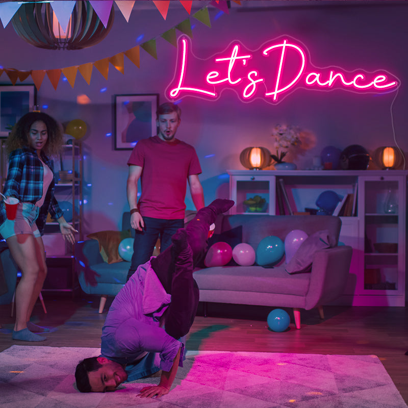 let's dance neon sign