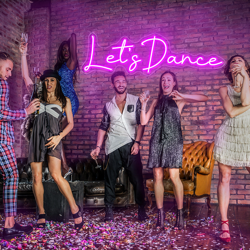 let's dance neon sign