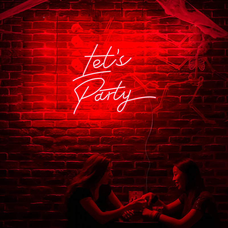 Let's Party Neon Sign