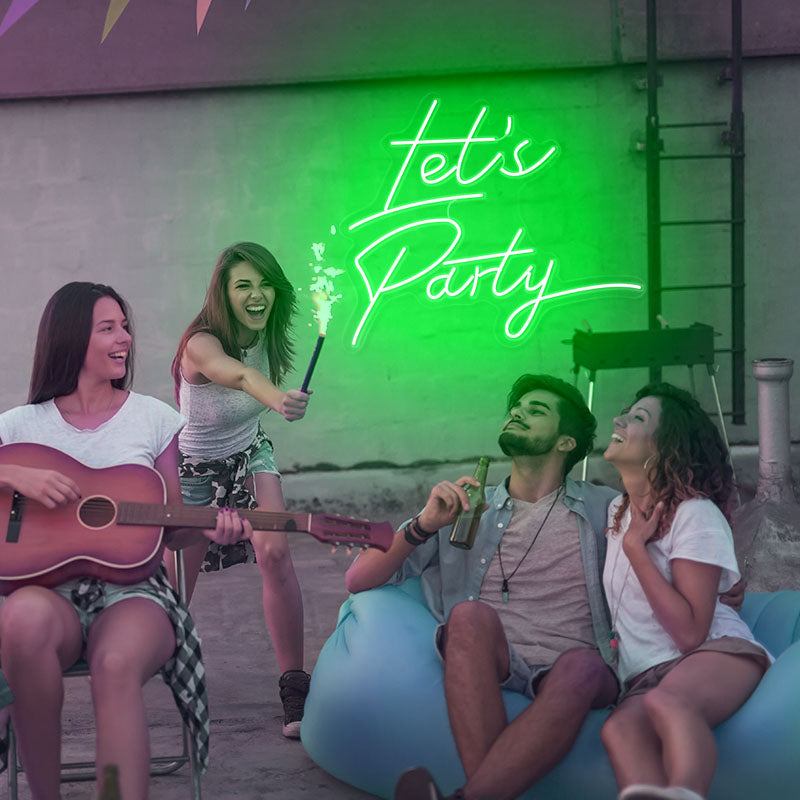 Let's Party Neon Sign