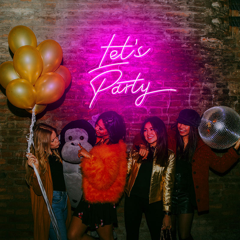 Let's Party Neon Sign