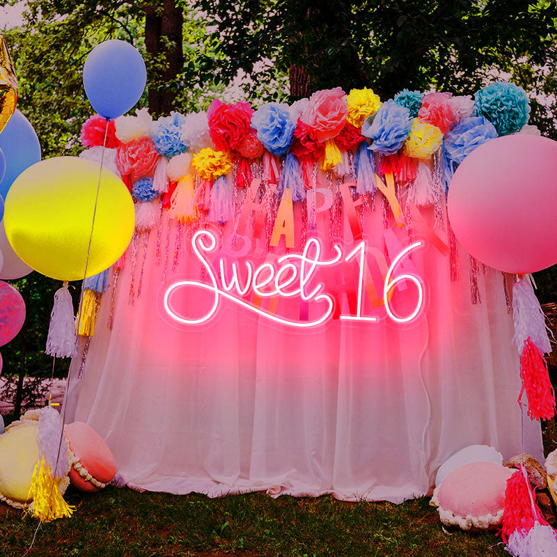 Sweet 16th birthday Neon light