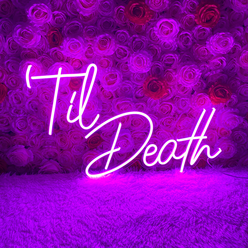 Til Death neon light