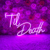 Til Death neon light