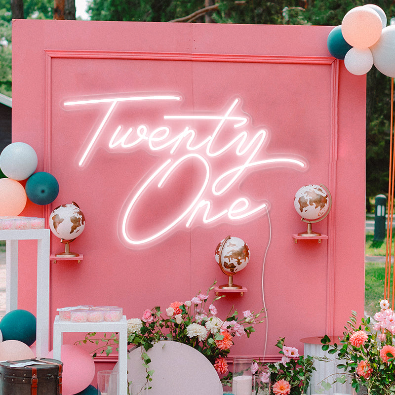 Twenty one birthday party decoration