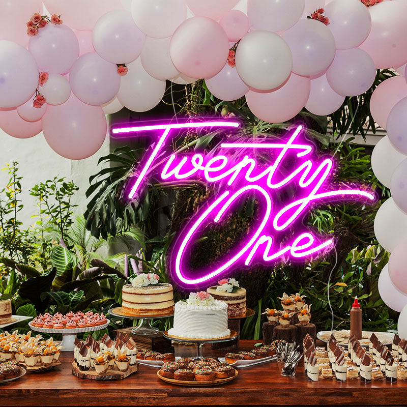 Twenty one birthday party decoration