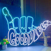 GOOD VIBES & Hand Shaka neon art